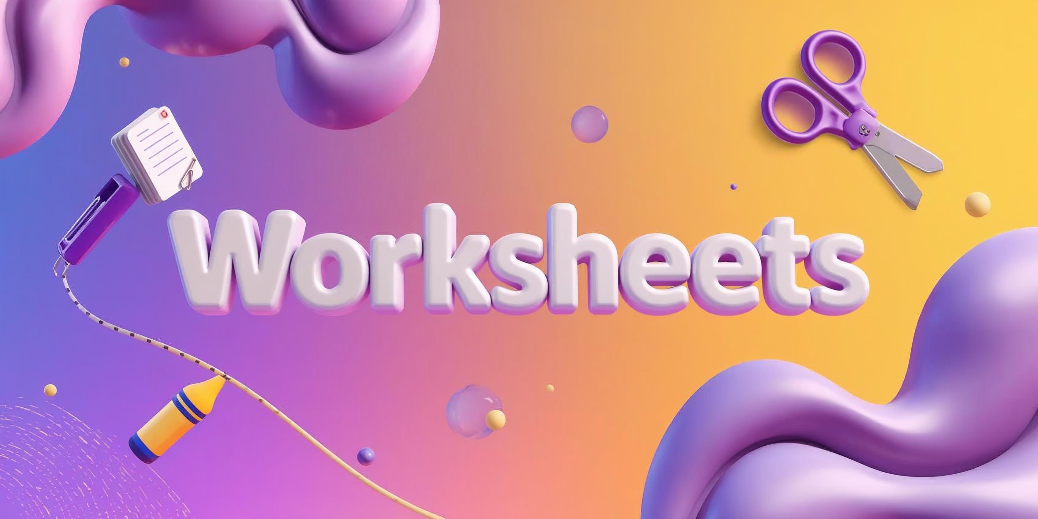 Worksheets banner